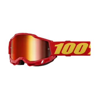 100% Motocross Goggle Accuri 2 Red - Mirror Red