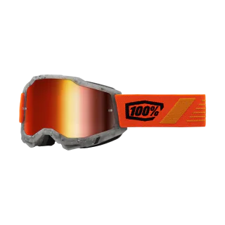 100% Motocross Goggle Accuri 2 Schrute - Mirror Red