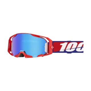 100% Motocross Goggle ARmatic Best - Mirror Blue