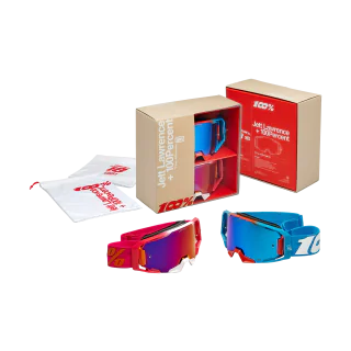 100% Motocross Goggle ARmatic Donut Jett Lawrence - Mirror Multi - 2 Pcs