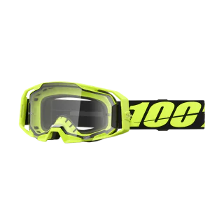 100% Motocross Goggle ARmatic Neon Yellow - Clear