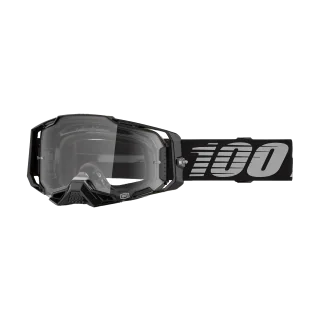 100% Motocross Goggle Armega Black - Clear