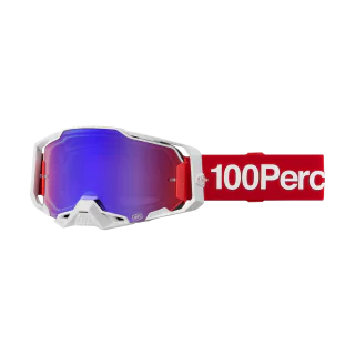 100% Motocross Goggle Armega Corbin - Mirror Red / Blue