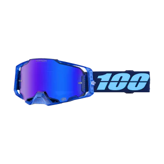 100% Motocross Goggle Armega Coupe - HiPER Mirror Blue