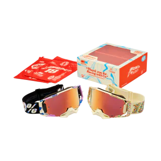 100% Motocross Goggle Armega Donut Jett Lawrence - Mirror Multi - 2 Pcs