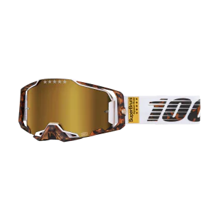 100% Motocross Goggle Armega LE Bruni - Mirror Gold