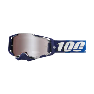 100% Motocross Goggle Armega Novel - HiPER Mirror Silver