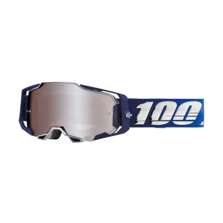 100% Motocross Goggle Armega Novel - HiPER Mirror Silver