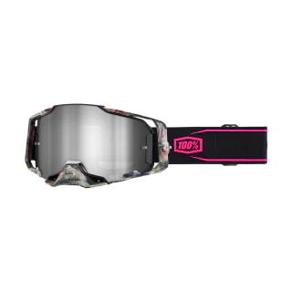 100% Motocross Goggle Armega Sarcelle - Mirror Silver
