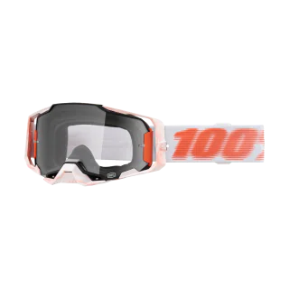 100% Motocross Goggle Armega Tubular - Clear