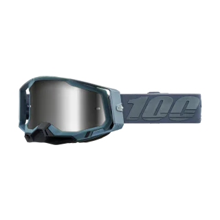 100% Motocross Goggle Racecraft 2 Battleship - Mirror Silver