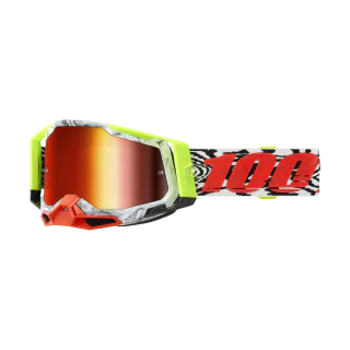 100% Motocross Goggle Racecraft 2 Engal - Mirror Red