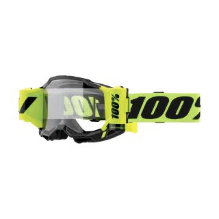 100% Motocross Goggle Roll-Off Accuri 2 Forecast Neon Yellow - Clear