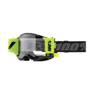 100% Motocross Goggle Roll-Off Strata 2 Forecast Black - Clear