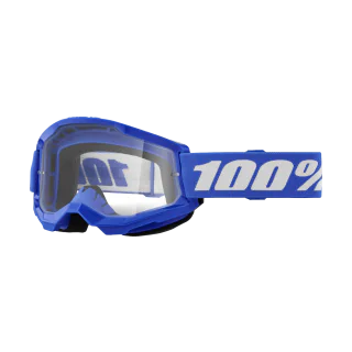 100% Motocross Goggle Strata 2 Blue - Clear