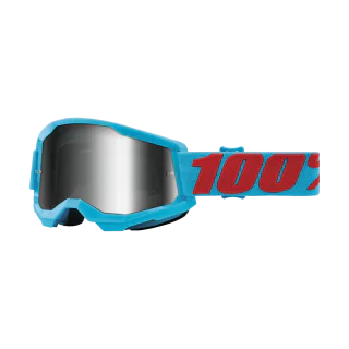 100% Motocross Goggle Strata 2 Summit - Mirror Silver