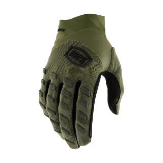 100% Motocross Gloves Airmatic - Army Green