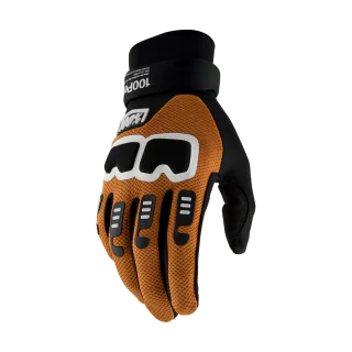 100% Motocross Gloves Langdale - Black / Tangerine