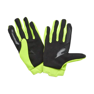 100% Motocross Gloves Ridecamp - Fluo Yellow