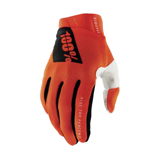 100% Motocross Gloves Ridefit - Fluo Orange