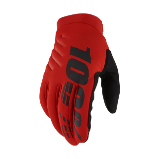 100% Motocross Gloves Winter Brisker - Red