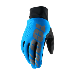 100% Motocross Gloves Winter Hydromatic Brisker - Blue
