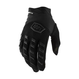 100% Youth Motocross Gloves Airmatic - Black / Charcoal