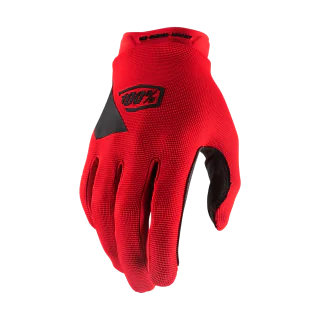 100% Youth Motocross Gloves Ridecamp - Red