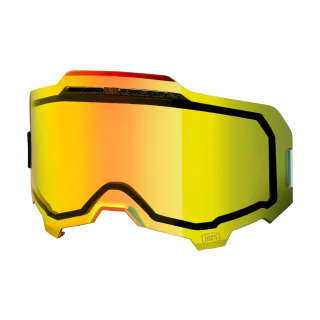 100% Lens ARMEGA / ARMATIC - Injected Dual Vented Mirror Gold