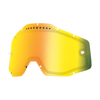 100% Lens RC1/AC1/ST1 - Dual Vented Mirror Gold