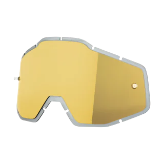 100% Lens RC1/AC1/ST1 - Injected Mirror Gold / Smoke