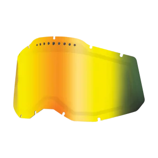 100% Lens RC2/AC2/ST2 - Dual Vented Mirror Gold