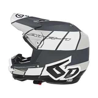 6D Motocross Helmet ATR-1 Shear - White / Grey / Black