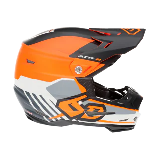6D Motocross Helmet ATR-2 Target - Neon Orange