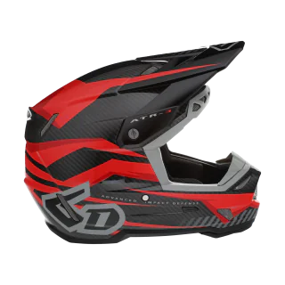 6D Motocross Helmet ATR-3 FIM Rival - Red