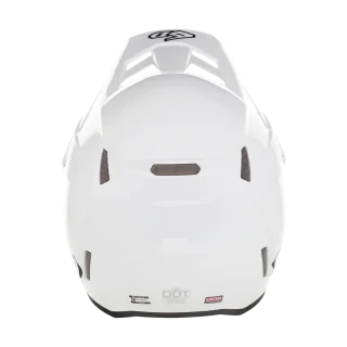 6D Motocross Helmet ATR-3 FIM Solid - White