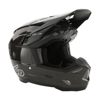 6D Motocross Helmet ATR-3 Solid - Gloss Black