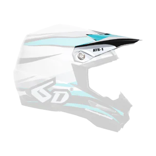 6D Helmet Visor ATR-1 Flo - Teal / White