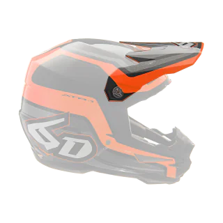 6D Helmet Visor ATR-1 Fuse - Orange / Black