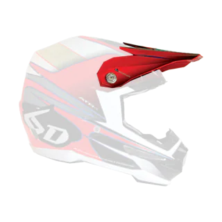 6D Helmet Visor ATR-1 Hornet Graphic - Red