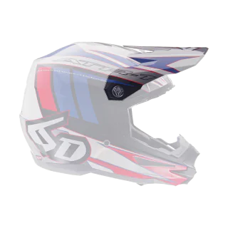 6D Helmet Visor ATR-1 Point - Red / White / Blue