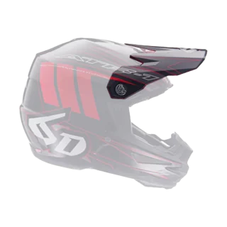 6D Helmet Visor ATR-1 Point - Black / Red