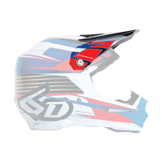 6D Helmet Visor ATR-1 Rush - Red / White / Blue