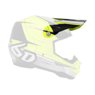 6D Helmet Visor ATR-1 Sonic - Neon Yellow / Black