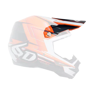6D Helmet Visor ATR-1 Sonic - Orange / Charcoal