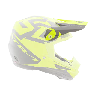 6D Helmet Visor ATR-1 Switch - Grey / Neon Yellow