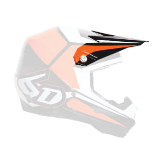 6D Helmet Visor ATR-1 Tech - Orange / Black