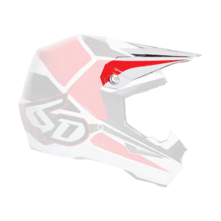 6D Helmet Visor ATR-1 Tech - Red