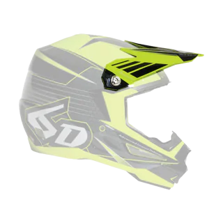 6D Helmet Visor ATR-1 V2 Blade - Neon Yellow