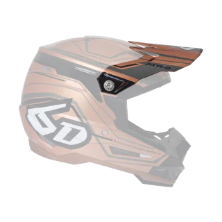 6D Helmet Visor ATR-2 Circuit - Copper